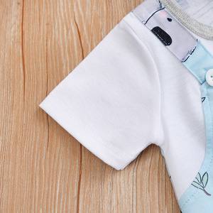 Personalización de Fábrica, Mamelucos para Bebé, Ropa de Recién Nacido, Mono con Estampado de <span class=keywords><strong>Koala</strong></span>, Mameluco de Manga Corta para Verano, <span class=keywords><strong>Pijama</strong></span> para Bebés y Niños Pequeños - Product Image 6