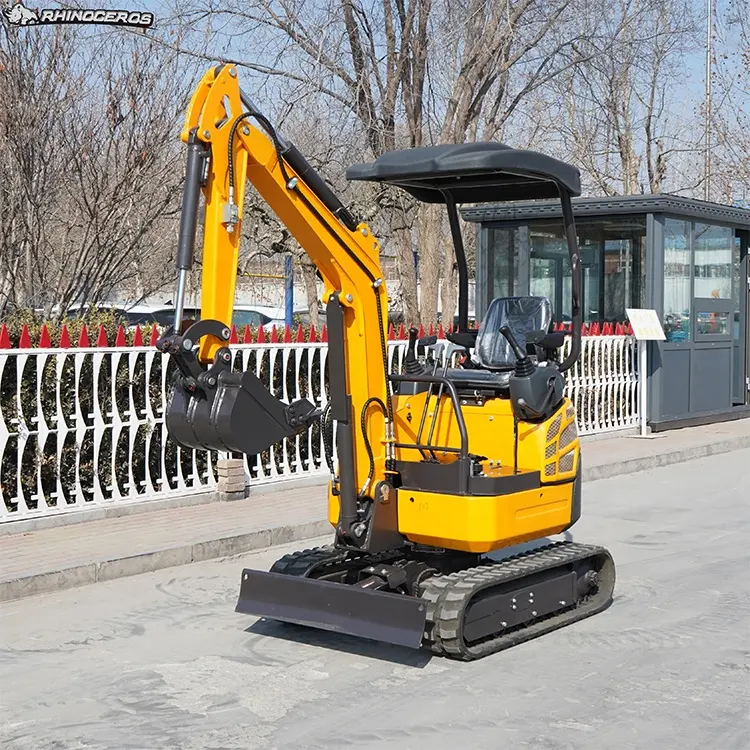 Rhinoceros 1.5 ton mini excavator XN18 crawler excavator small digger for sale with CE   EPA 4