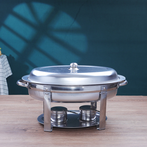 Equipo de Buffet de Acero Inoxidable para Restaurantes y Servicios de Catering, Plato para Calentar Comida, Juego de Recipientes para Servir, Suministros para Hoteles y Fiestas - Product Image 3