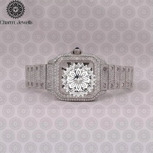 Montre en diamant de qualité export, au design élégant et aux performances fiables, idéale pour collection ou cadeau, disponible en gros. - Product Image 4