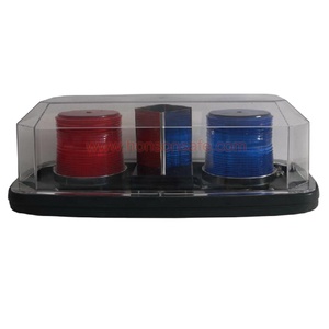 Barre lumineuse <span class=keywords><strong>LED</strong></span> stroboscopique mini, ambre, pour toit, clignotante, d'urgence, pour véhicules de chantier - Product Image 1