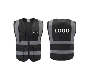 Gilet di sicurezza di alta qualità canottiera riflettore costruzione senza maniche gilet di sicurezza da uomo gilet di sicurezza riflettente - Product Image 1