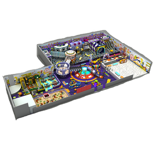 Solution Italia : Équipement de terrain de jeux intérieur de luxe de 2000 m² avec toboggan en spirale et parc de trampolines pour centre commercial - Product Image 2