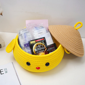 Dễ Thương Phim Hoạt Hình Động Vật Bông Sợi Dây Lưu Trữ Giỏ-Hiện Đại Vải Phân Loại Cho Trẻ Em Của Đồ Chơi Và Bàn Các Mặt Hàng - Product Image 3