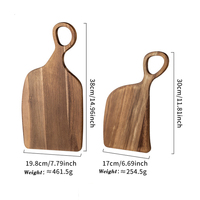 Keuken snijplank van massief hout voor steak, brood, babyfruit, creatief paar, acaciahouten snijplank