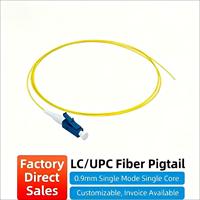 KEXINT Kabel Patch Fiber Optik Single Mode LC UPC PVC/LSZH Berkualitas Tinggi, Panjang Dapat Disesuaikan, Garansi 2 Tahun