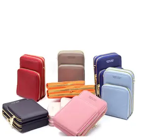 Sac à bandoulière pour téléphone portable, Mini sacoche pour téléphone portable, portefeuille avec fentes pour cartes de crédit, nouvelle collection 2019