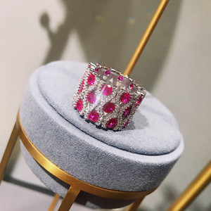 Anillo <span class=keywords><strong>de</strong></span> Circonita <span class=keywords><strong>y</strong></span> Zafiro Colorido <span class=keywords><strong>de</strong></span> Estilo Retro Europeo <span class=keywords><strong>y</strong></span> Americano, Moderno, para Boda, Anillo Brillante para Mujer, Regalo <span class=keywords><strong>de</strong></span> Aniversario - Product Image 3