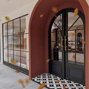 <span class=keywords><strong>Porte</strong></span> <span class=keywords><strong>d</strong></span>'entrée <span class=keywords><strong>en</strong></span> <span class=keywords><strong>aluminium</strong></span> noir moderne sur mesure avec double vitrage, <span class=keywords><strong>porte</strong></span> battante pour devanture <span class=keywords><strong>de</strong></span> magasin commercial pour magasin <span class=keywords><strong>de</strong></span> <span class=keywords><strong>d</strong></span>étail - Product Image 4