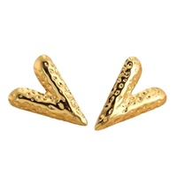 Boucles d'oreilles clous hypoallergéniques pour femmes, en acier inoxydable électroplaqué, style vintage géométrique, fabrication Jiangxi, sans pression d'huile, très vendues