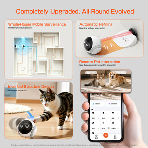 <span class=keywords><strong>Robot</strong></span> domestique IA viral TikTok, protection de sécurité mobile 360°, surveillance <span class=keywords><strong>pour</strong></span> bébés et personnes âgées, jouet laser interactif <span class=keywords><strong>pour</strong></span> animaux de compagnie, dropshipping, best-seller - Product Image 3