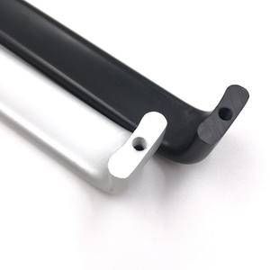 Solid Black Aluminum Alloy <b>Cabinet</b> <b>Doors</b> <b>with</b> Minimalist <b>Small</b> Pull Handles Modern Wardrobe Furniture Hardware Knobs - Product Image 5