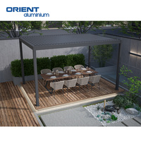 Sortie d'usine Gazebo en aluminium étanche à la pluie Toit pergola Pergolas bioclimatiques en aluminium Abri de voiture extérieur motorisé