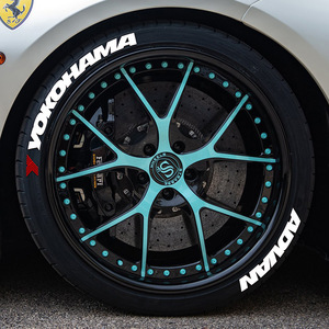 Neumático <span class=keywords><strong>de</strong></span> Motocicleta Modificado SKYEO, Estilo Yokohama, 3D Estéreo, <span class=keywords><strong>Fondo</strong></span> Negro, PVC, Personalidad, Letra Inglesa, Reutilizable, 1 Año - Product Image 1