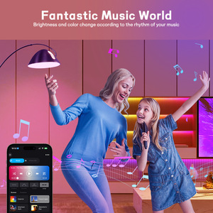 Miễn phí Mẫu RGBW thông minh LED chiếu sáng bóng đèn surplife tuya app điều khiển với Alexa Google - Product Image 5