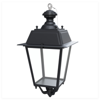 Lampadaires de style colonial pour extérieur IP66, lanterne de parc, lumière de jardin classique à LED