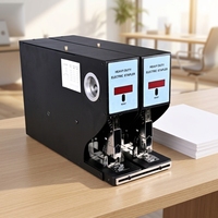 Agrafeuse électrique industrielle entièrement automatique à double tête avec logo personnalisé, multifonctionnelle et robuste pour pages de 2 cm