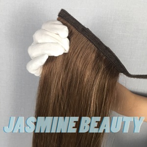 Extensions de cheveux humains queue de cheval, cheveux vierges Remy, double épaisseur, queue de cheval à cordon, ondulée et volumineuse, aspect naturel, facile à poser - Product Image 2