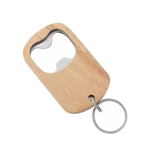 Oferta Especial: Llavero Destapador de Botellas de Acero Inoxidable de Alta Calidad Tough Guy K-0311 con Cubierta de Madera de Caucho Sostenible para el Hogar - Product Image 2