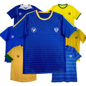 قميص كرة قدم ريترو أصلي، قميص فريق كرة القدم من البوليستر، قميص كرة قدم مطبوع قابل للتنفس، قميص احترافي برازيلي - Product Image 1