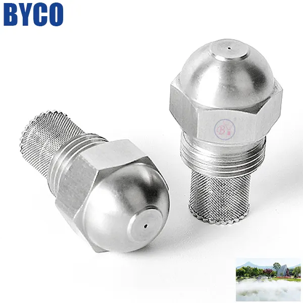 BYCO Đầu Đốt Dầu Nhiên Liệu Nước Bằng Thép Không Gỉ 1/4 ''9/16'' Đầu Phun Sương