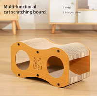 Centre d'activités pour chat de luxe, grand et classique, tout-en-un, avec griffoir double couche, design vertical et jouets suspendus intégrés
