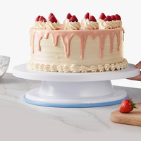 Présentoir Tournant Antidérapant de 11 Pouces pour Décoration de Gâteaux, Support Rotatif, Outils et Accessoires de Pâtisserie