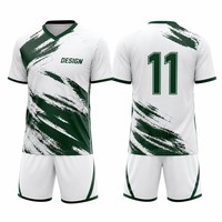 Set Jersey Sepak Bola Grafis Custom Brush Stroke Sublimasi Pakaian Tim Sepak Bola Produsen OEM Streetwear
