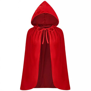 Disfraz <span class=keywords><strong>de</strong></span> <span class=keywords><strong>Caperucita</strong></span> <span class=keywords><strong>Roja</strong></span> <span class=keywords><strong>de</strong></span> Anime Europeo Americano para Mujer Adulta, <span class=keywords><strong>Capa</strong></span> con Capucha <span class=keywords><strong>Roja</strong></span> y Encaje para Fiesta y Escenario - Product Image 3