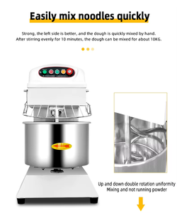 Mélangeur de pâte pour boulangerie, fourni par l'usine, économique, 220V, en acier inoxydable de qualité alimentaire, à commande numérique, pour maïs, eau, lait - Product Image 5