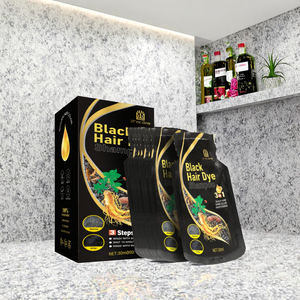Shampoo Colorante Organico OEM 3 in 1 in Gel con Olio di Argan Bianco e Ginseng Vegano per <span class=keywords><strong>Capelli</strong></span> Neri - Product Image 3