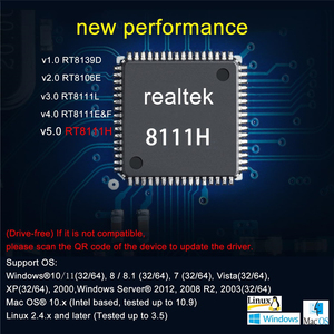 Ordenador PCIe Gigabit Ethernet Tarjeta de red Nic 1000Mbps, 1Gbps Realtek RTL8111H <span class=keywords><strong>PCI</strong></span>-E RJ45 Adaptador de tarjeta de red LAN <span class=keywords><strong>PCI</strong></span> Express - Product Image 3