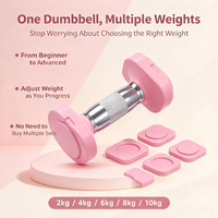 Haltères réglables de qualité supérieure, 5 kg la paire, forme ergonomique de kettlebell, extérieur en ABS, acier au carbone massif, pour la maison, le yoga, l'entraînement des muscles des bras