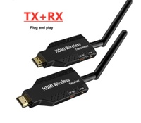 Prolongateur HDMI Sans Fil 50m Émetteur-Récepteur Vidéo 1 Vers 2 3 4 (1x4 Affichage) Pour PS3/4 Caméra Ordinateur Portable PC Vers TV Moniteur Projecteur