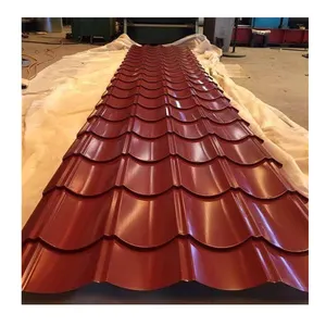 Ppgi ppgl kẽm tráng màu kim loại tấm sóng prepainted thép mạ kẽm màu tấm lợp ngói cho Xây Dựng Nhà - Product Image 1