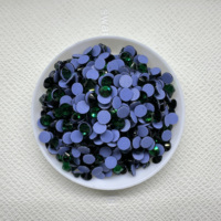 Kristal Emerald Glass Hotfix Flatback Berkualitas Tinggi SS6-SS20  Rhinestone Lepas untuk Pakaian