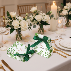 Green Color Wedding Theme Small Candy Treat Paper <strong>Boxes</strong> With Ribbons Gift Cookie Package Paper <strong>Boxes</strong> <strong>for</strong> Party Supplies - Product Image 6