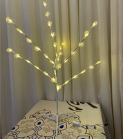 Neue Islamische LED Mond-Stern Ramadan Baum Hajj Eid Al-Adha Deko Lichterkette