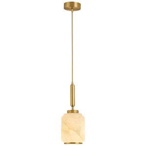 Suspension moderne minimaliste en laiton et marbre tout en cuivre pour chambre à coucher, tête de lit et salle à manger - Product Image 5