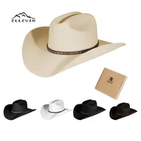ELLEWIN - Canvas Cowboy Hat, Custom Logo, Mexican Straw Hat