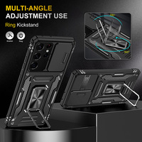 Nouvelle coque de téléphone portable multifonctionnelle résistante avec support anneau pour S26 Ultra