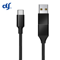 Kabel Data USB pengisian daya cepat, kabel Data USB pengisian daya Cepat 2 in 1, kabel Multi kabel C3A USB/C ke Tipe C/USB A