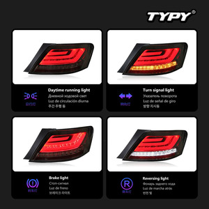 TYPY for 2005-2009 Toyota Reiz LED taillight assembly featuring <b>daytime</b> <b>running</b> <b>lights</b> and sequential turn signals - Product Image 4