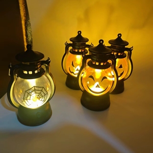 Linterna de Plástico Iluminada para Halloween, Navidad, Año Nuevo <span class=keywords><strong>Chino</strong></span>, Lámpara Decorativa para el Hogar, Accesorios Divertidos para Fiestas, <span class=keywords><strong>Calabaza</strong></span> - Product Image 2