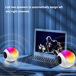 Mini Altavoz Pequeño de 1 Pieza, con Conexión a Tarjeta, Luz RGB Colorida, Audio para Exteriores, Múltiples Modos de Luz, Lámpara Nocturna para Interiores - Product Image 6