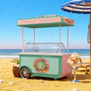 Chariot à glaces mobile de haute qualité entièrement équipé pour la fabrication de gelato - Product Image 6