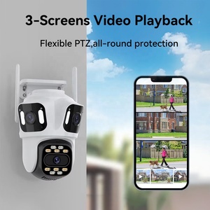 P15-S80 thông minh ai 3 màn hình video 3 + 3 + 3MP icsee Wifi Camera an ninh Hệ thống không dây tầm nhìn ban đêm trong nhà ngoài trời PTZ IP Camara - Product Image 6