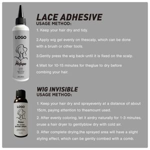 <span class=keywords><strong>Colle</strong></span> invisible imperméable pour dentelle et <span class=keywords><strong>spray</strong></span> colorant capillaire haute viscosité effet naturel étiquette personnalisée OEM vente <span class=keywords><strong>en</strong></span> gros - Product Image 5