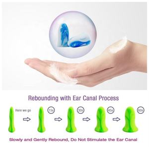 سدادات أذن PU من الفوم الناعم مخصصة لسدادات أذن النوم 31dB NRR سدادات أذن مريحة للنوم مضادة للضوضاء - Product Image 5