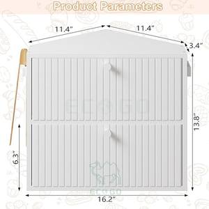 Caja de Pan Rectangular Grande de Bambú Estilo Vintage para Encimera de Cocina, Contenedor de Pan de Doble Capa Estilo Rústico para Despensa - Product Image 2